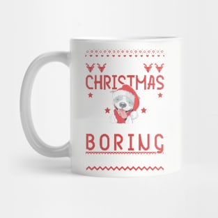 Pit bull Christmas Tshirt Mug